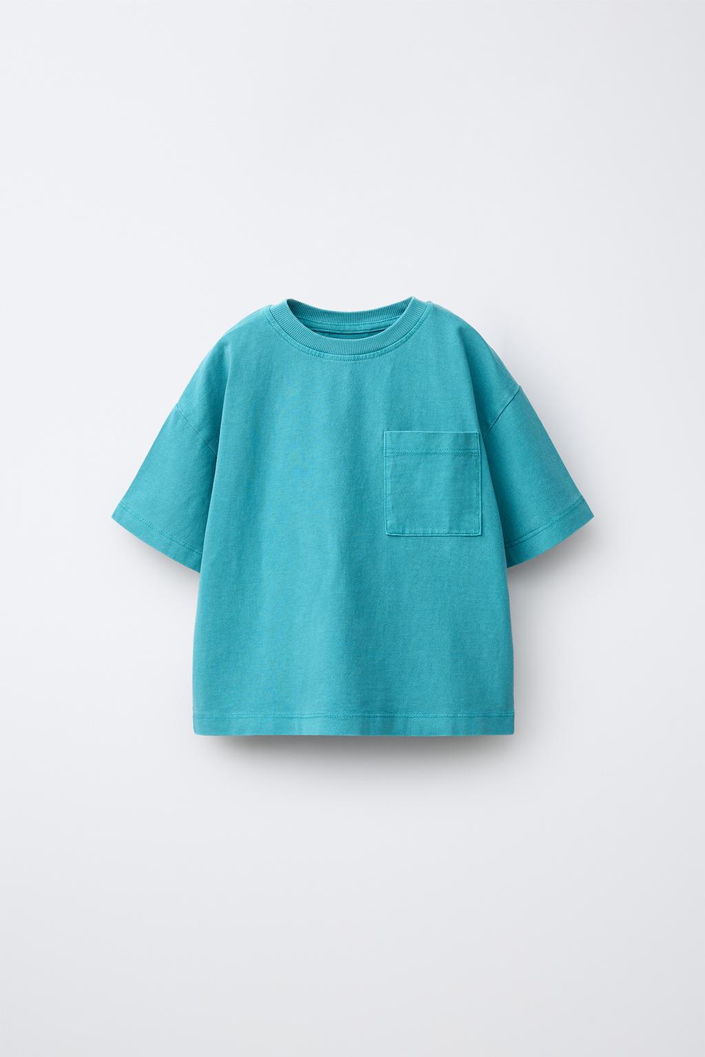 ФУТБОЛКА С КРАШЕНЫМ КАРМАНОМ