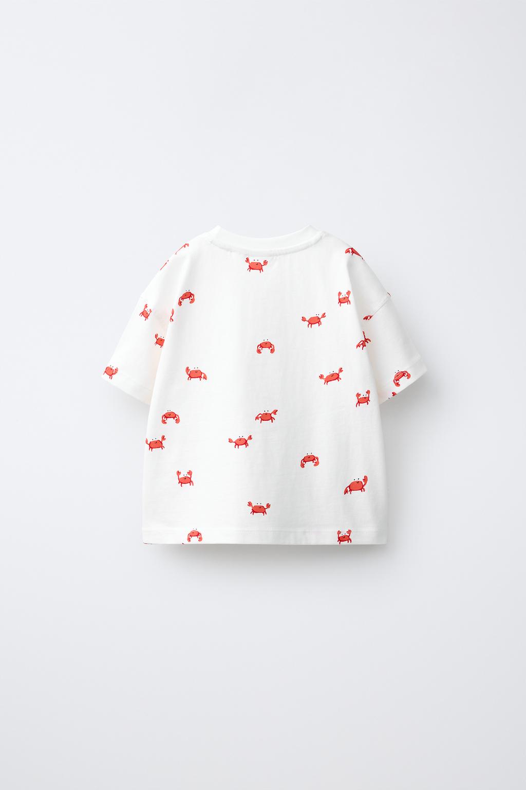 ФУТБОЛКА С ПРИНТОМ «КРАБЫ»