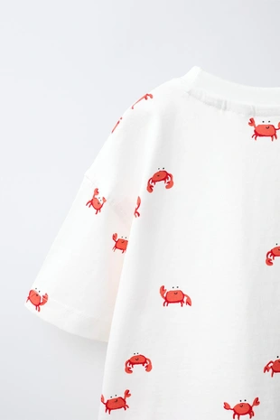 Футболка с принтом «крабы»- Заказать в России