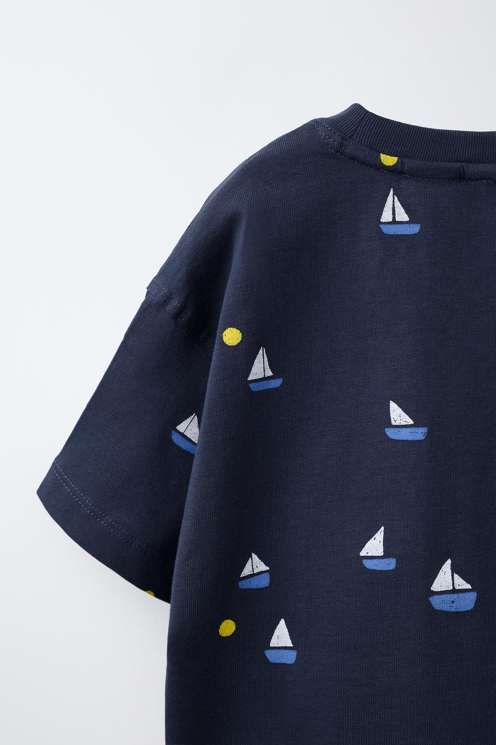 ФУТБОЛКА С ПРИНТОМ «ЛОДКИ»