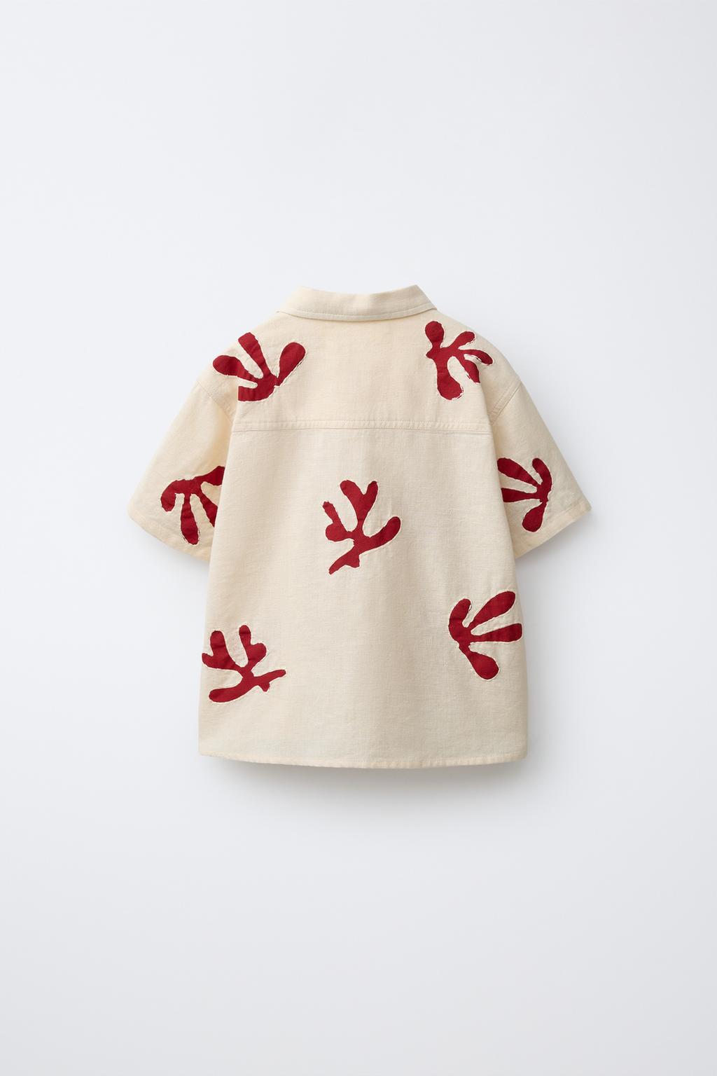 РУБАШКА ИЗ ЛЬНА С ВЫШИВКОЙ