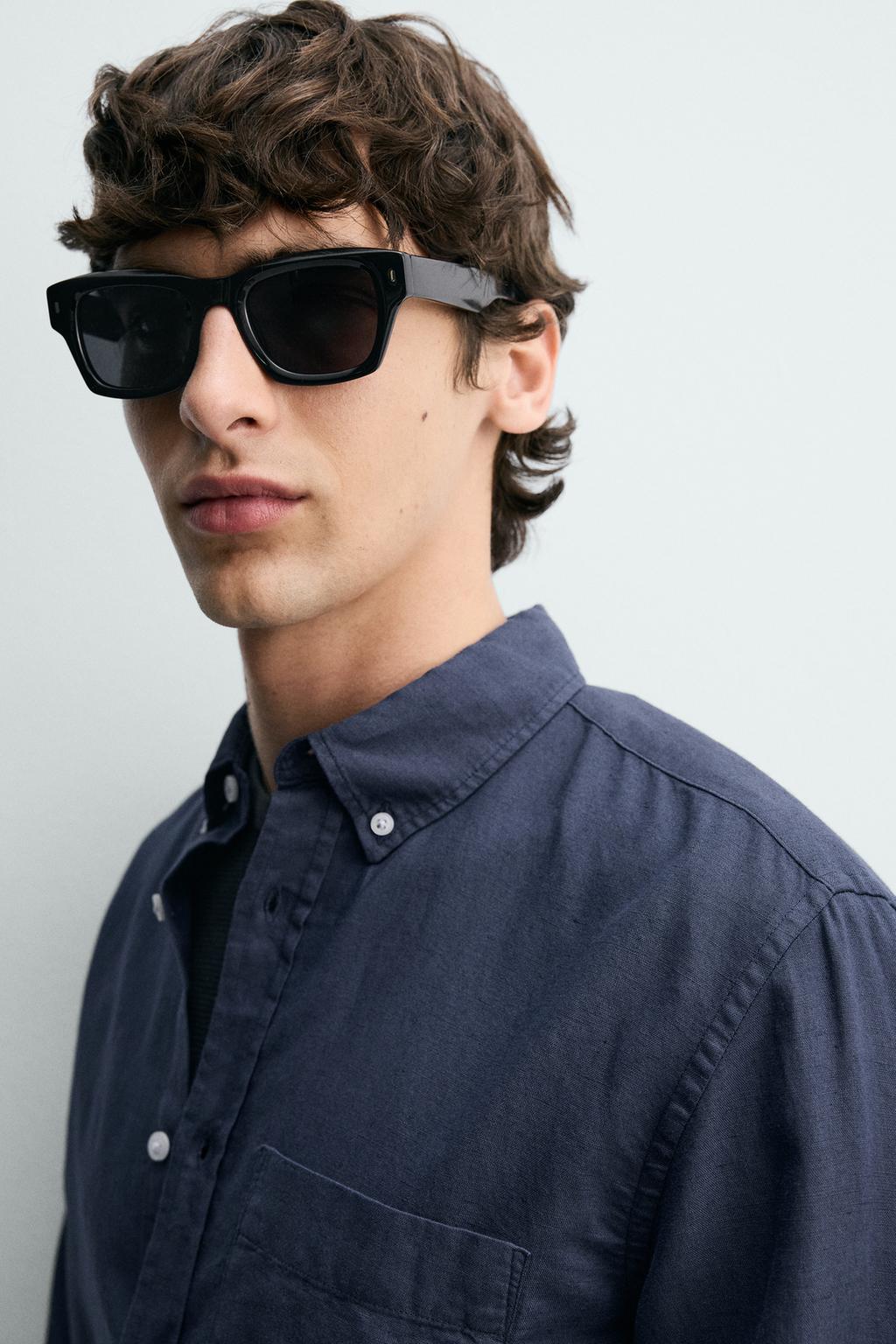 РУБАШКА REGULAR FIT ИЗ ЛЬНА И ХЛОПКА