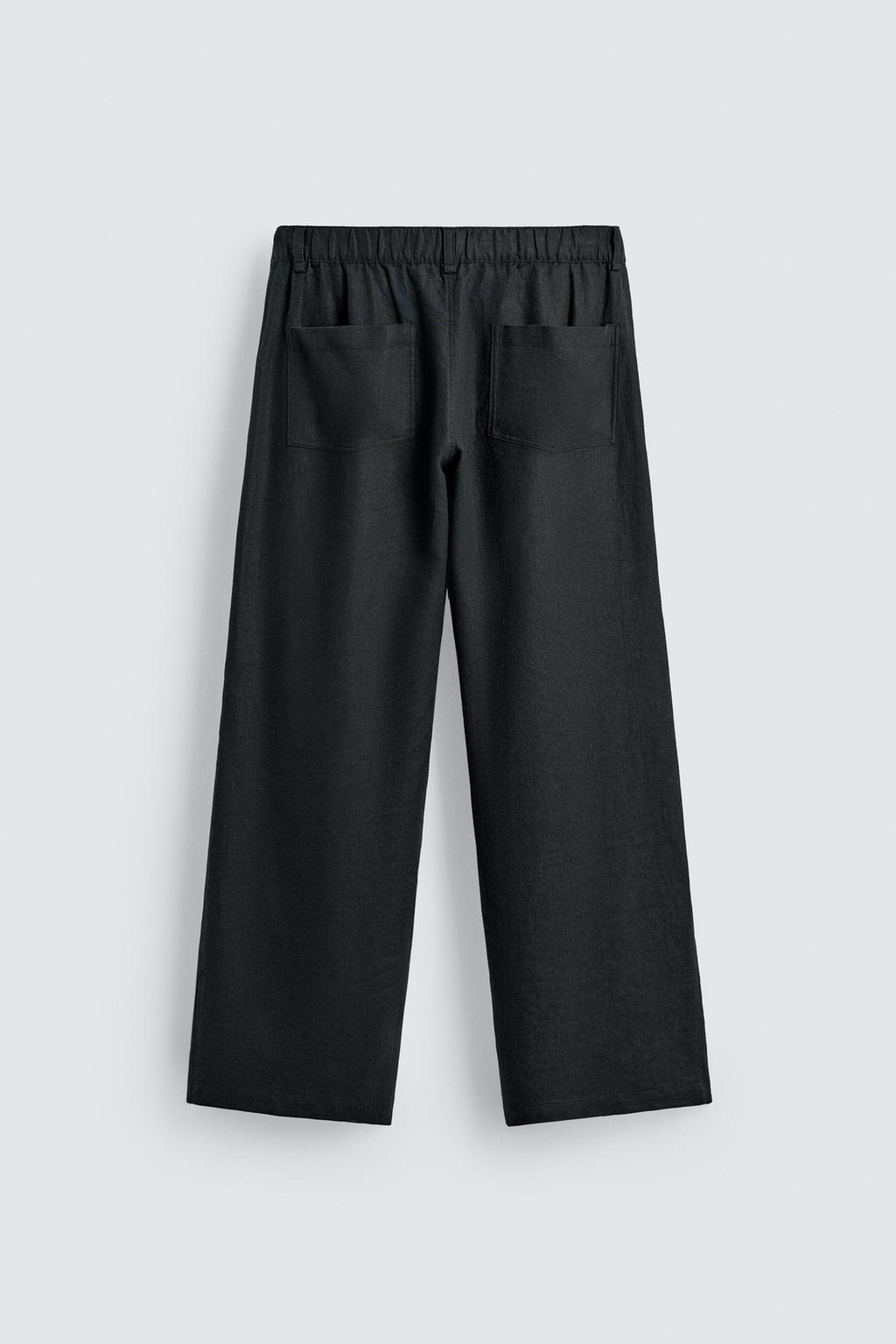 БРЮКИ RELAXED FIT ИЗО ЛЬНА И ВИСКОЗЫ