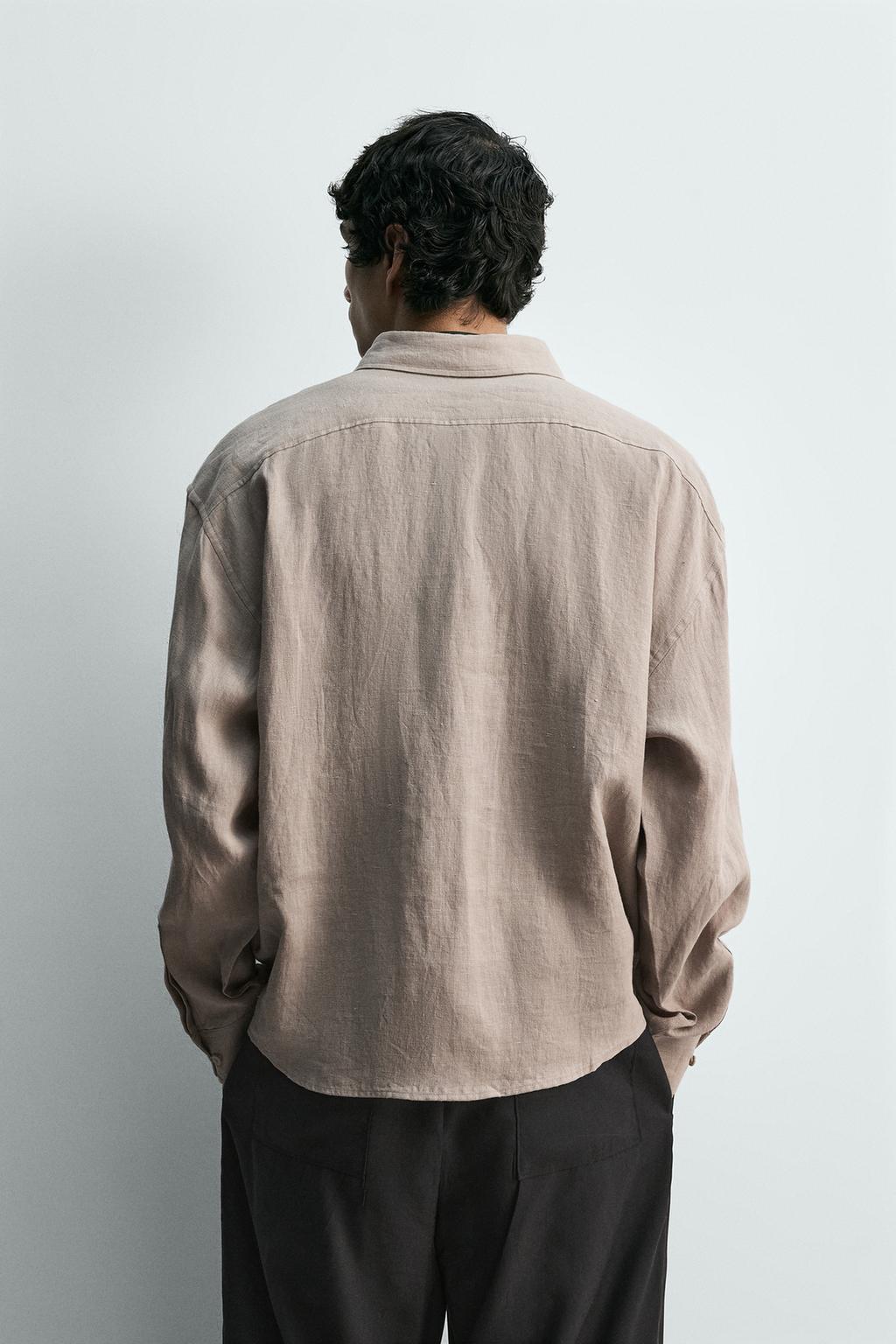 РУБАШКА-ПОЛО ИЗ 100% ЛЬНА