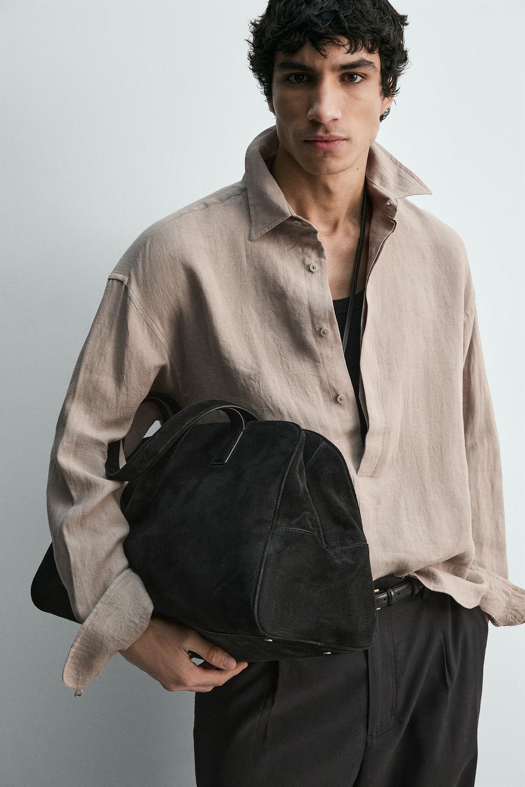 РУБАШКА-ПОЛО ИЗ 100% ЛЬНА