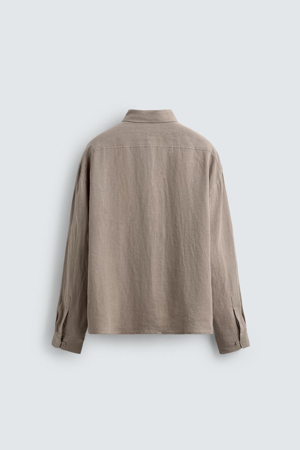 РУБАШКА-ПОЛО ИЗ 100% ЛЬНА