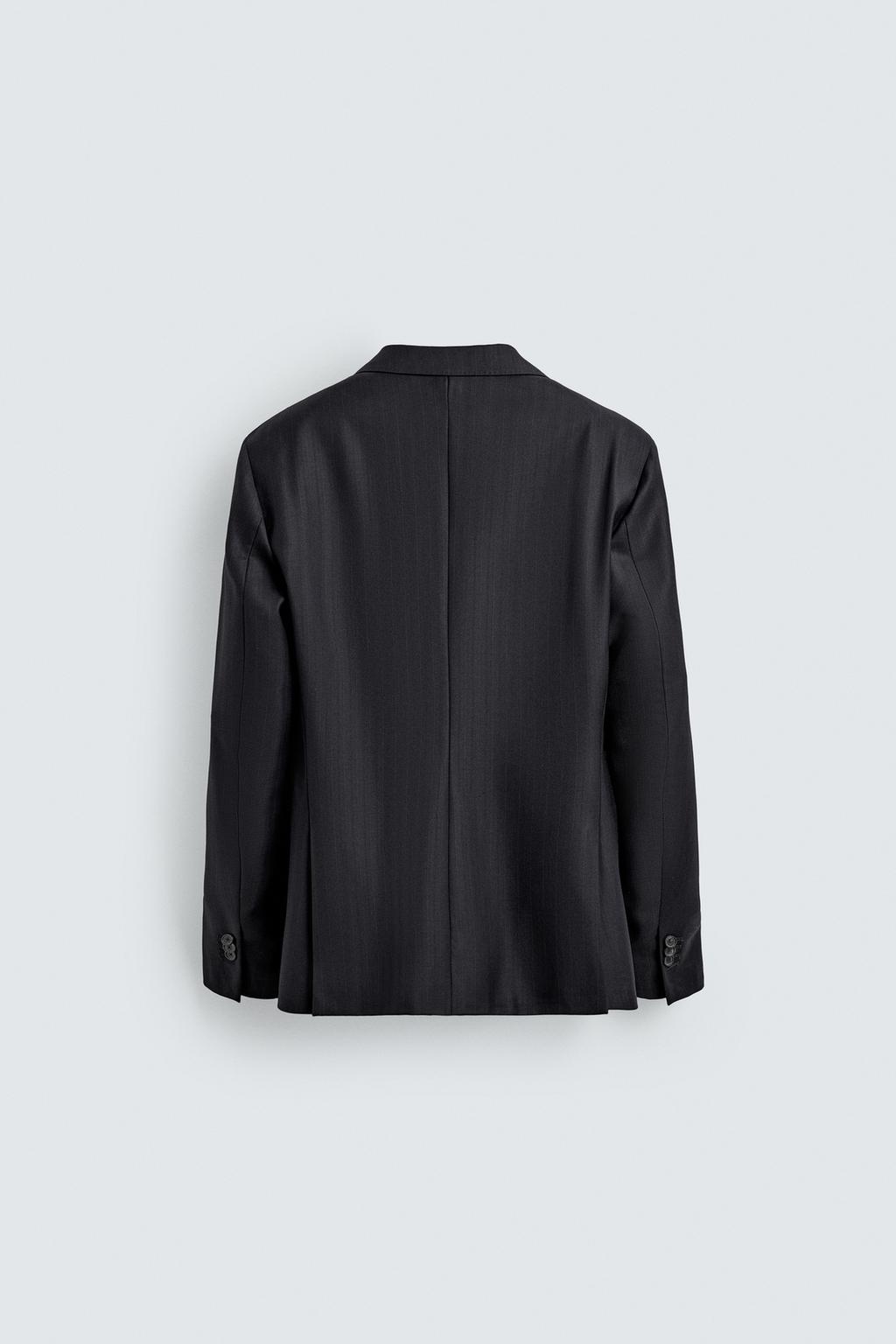 КОСТЮМНЫЙ БЛЕЙЗЕР В ПОЛОСКУ ИЗ 100% ШЕРСТИ