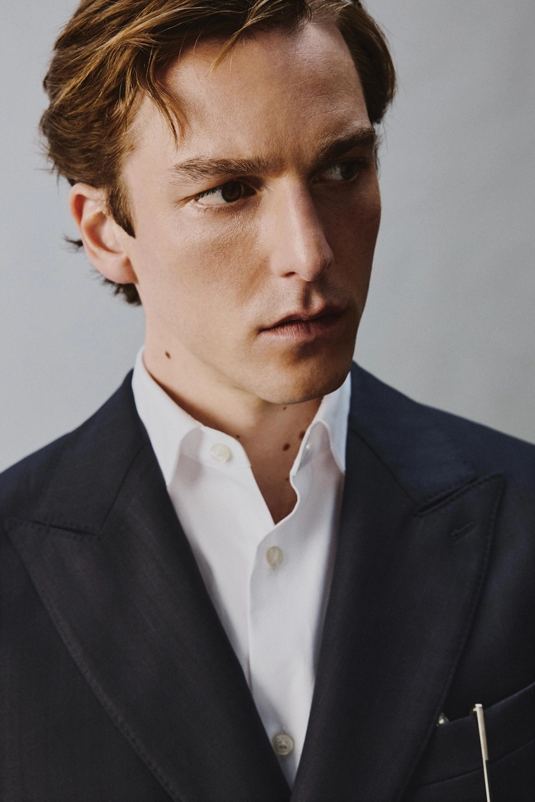 Пиджак из 100% шерсти с пинстрайпами