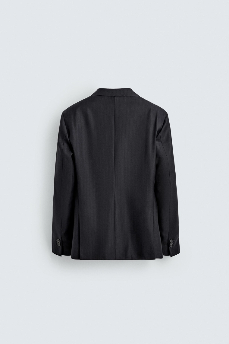 Пиджак из 100% шерсти с пинстрайпами