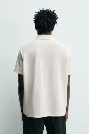 Поло в вертикальный рубчик