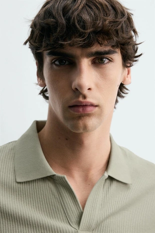 Поло в вертикальный рубчик- Заказать в России