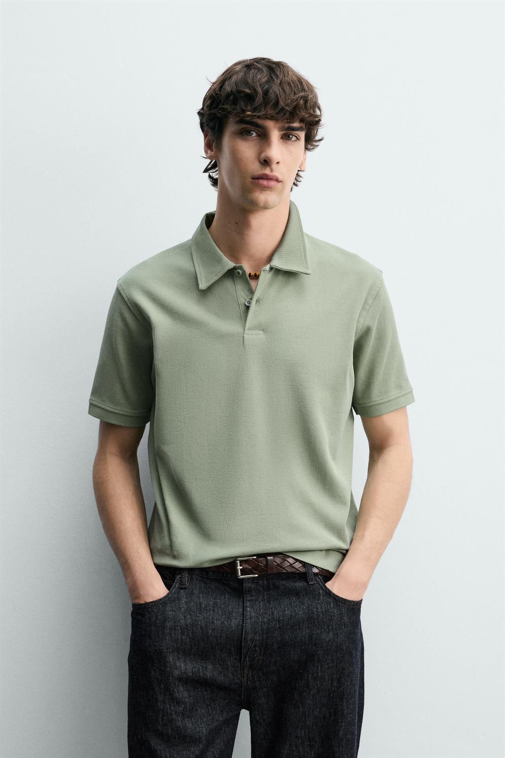 ПОЛО REGULAR FIT С РЕЛЬЕФНОЙ СТРУКТУРОЙ