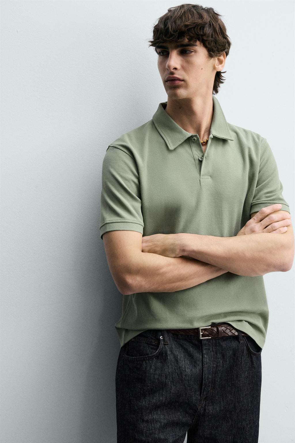 ПОЛО REGULAR FIT С РЕЛЬЕФНОЙ СТРУКТУРОЙ