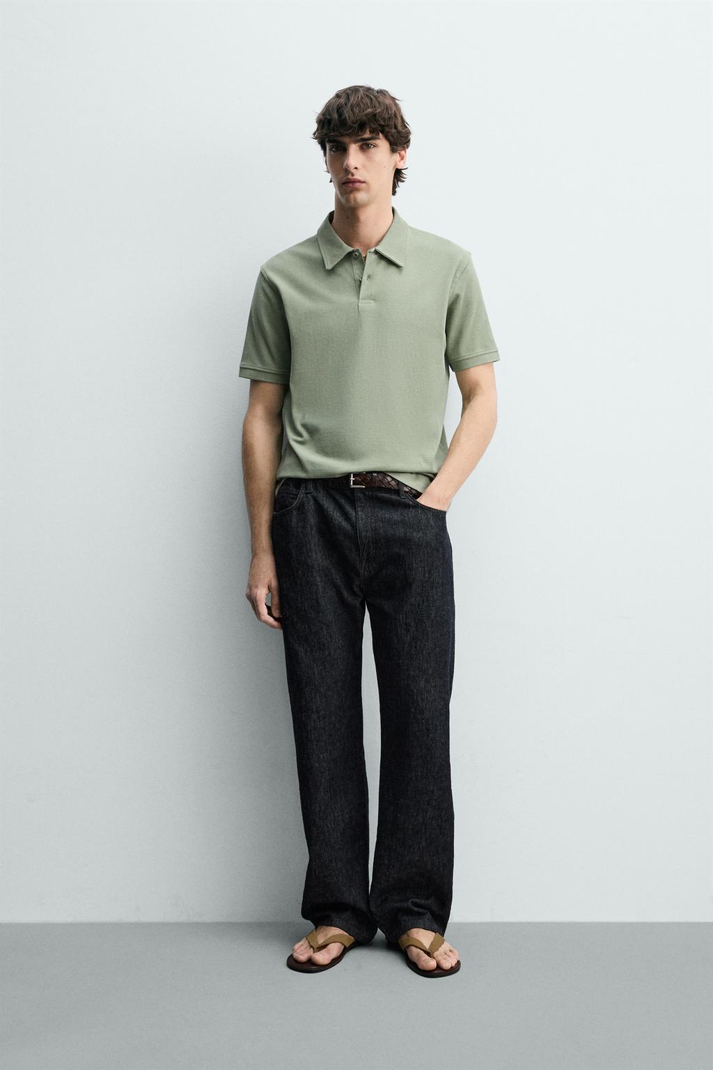 ПОЛО REGULAR FIT С РЕЛЬЕФНОЙ СТРУКТУРОЙ