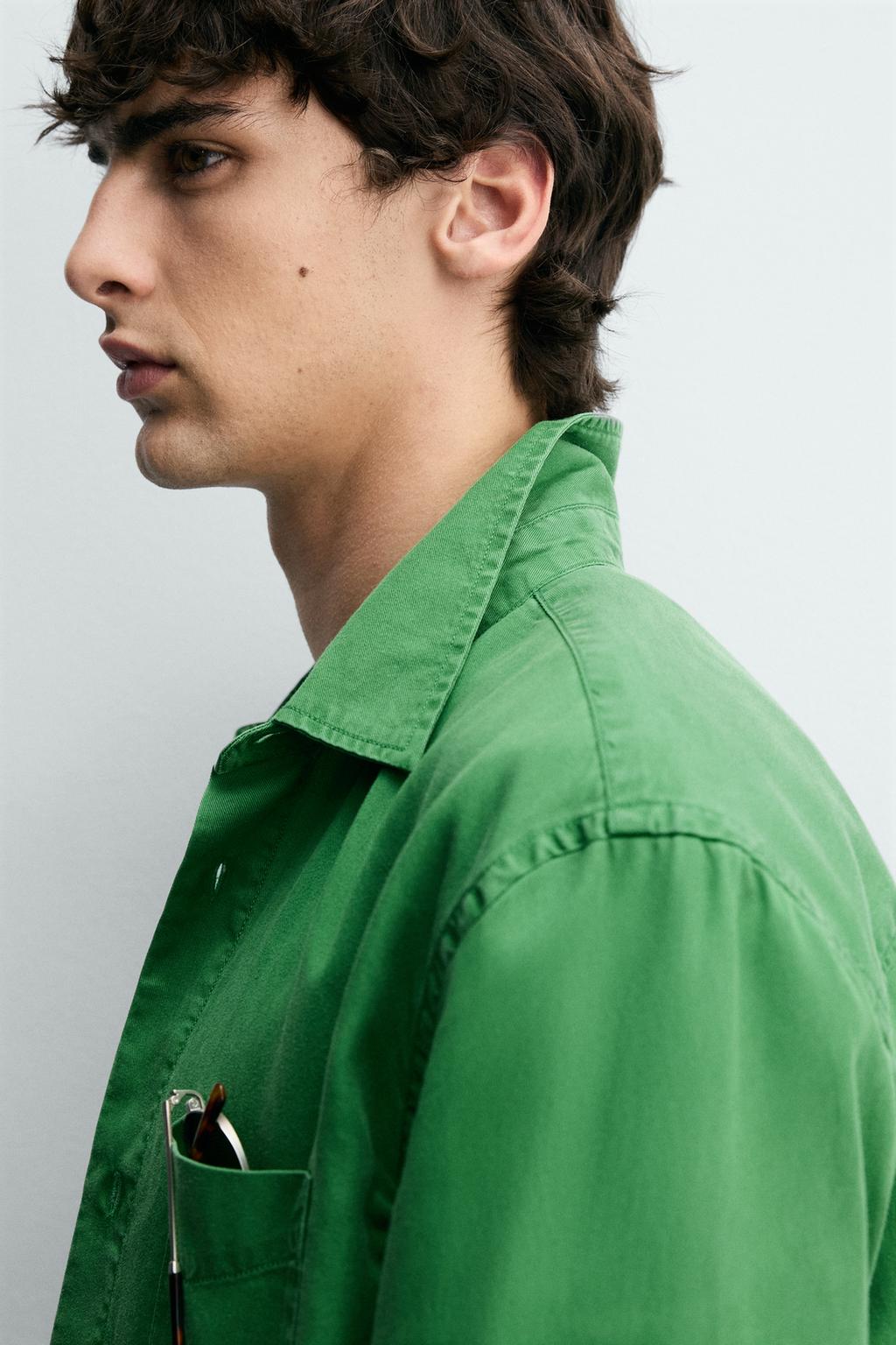 РУБАШКА REGULAR FIT ИЗ ЛИОЦЕЛЛА И ХЛОПКА