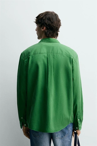 Рубашка Regular Fit из лиоцелла и хлопка