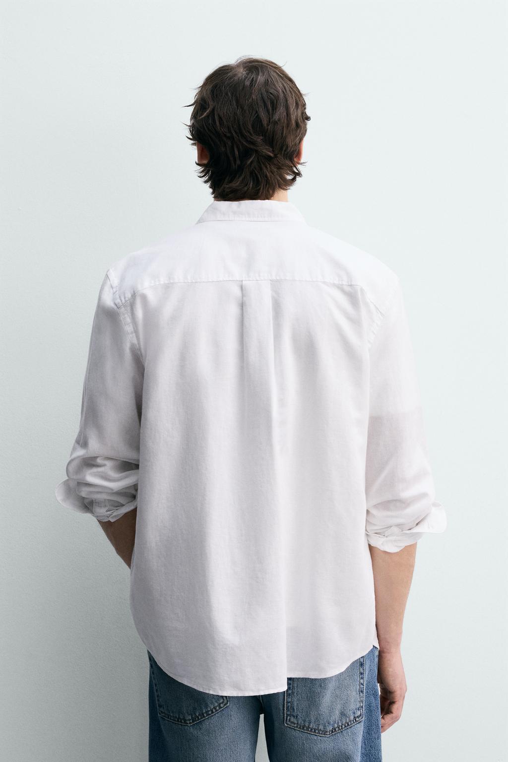 РУБАШКА REGULAR FIT ИЗ ЛИОЦЕЛЛА И ХЛОПКА