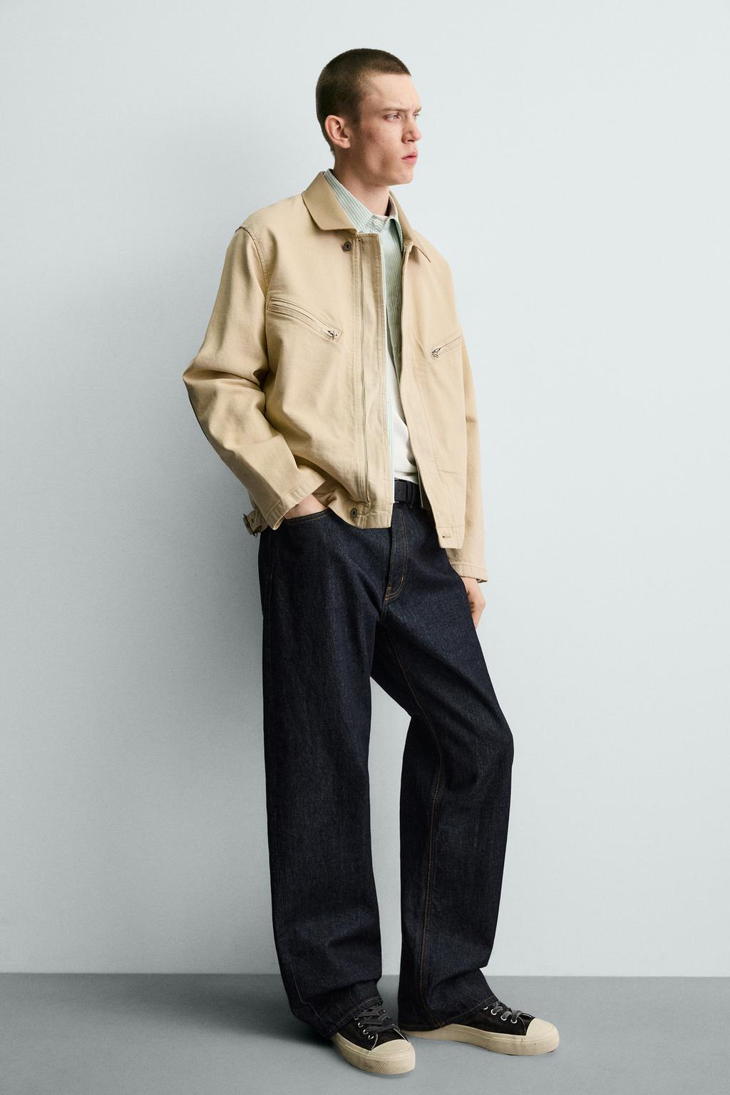 ДЖИНСОВАЯ КУРТКА С КОМБИНИРОВАННЫМ ВОРОТНИКОМ