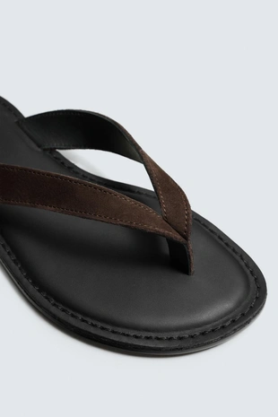 Кожаные сандалии с ремешками