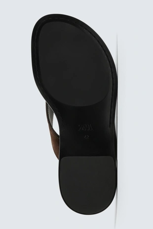 Кожаные сандалии с ремешками