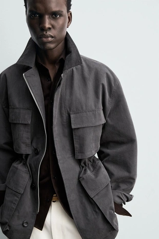 Куртка карго из высокотехнологичной ткани- Заказать в России