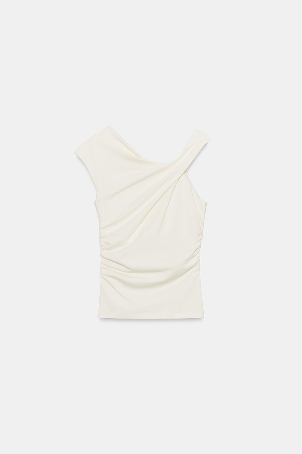 АСИММЕТРИЧНАЯ ФУТБОЛКА СО СБОРКАМИ