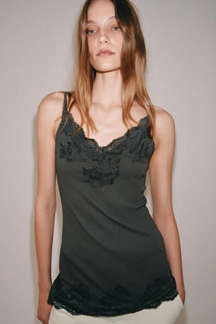 Купить Zara Кружевное мини-платье