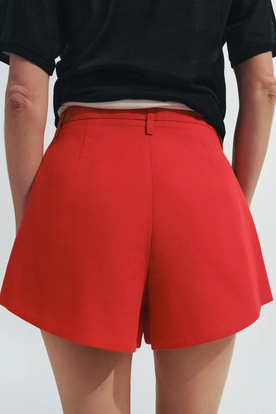 ШОРТЫ С ЗАЩИПАМИ — коллекция Zara «ZW»