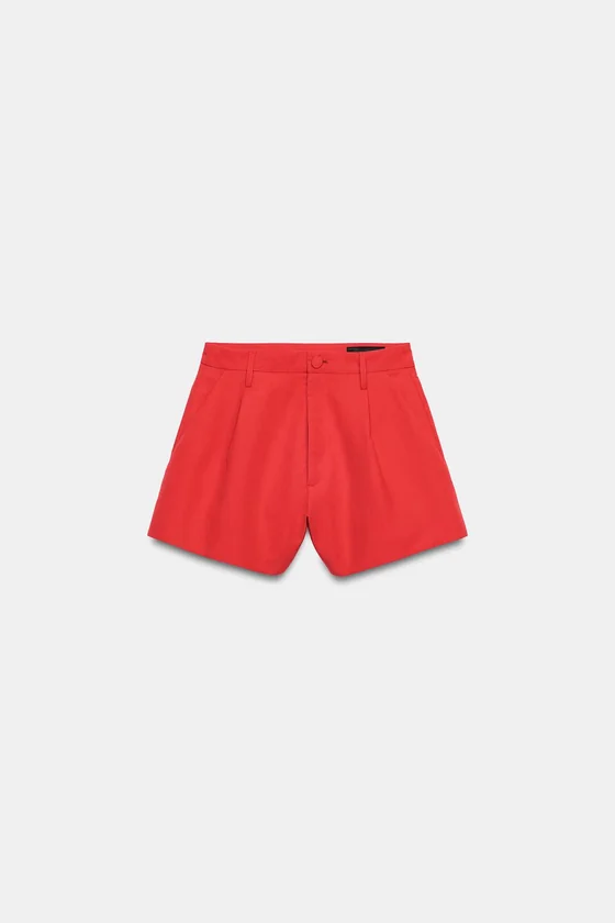 ШОРТЫ С ЗАЩИПАМИ — коллекция Zara «ZW»