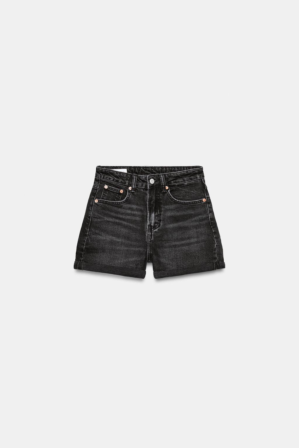 ДЖИНСОВЫЕ ШОРТЫ TRF MOM FIT С ВЫСОКОЙ ПОСАДКОЙ