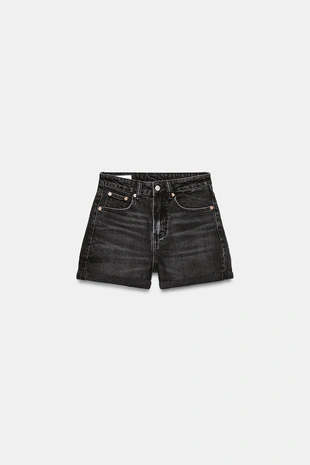 Джинсовые шорты Trf Mom Fit с высокой посадкой- Заказать в России