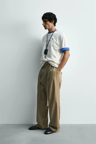 Футболка с геометрическим принтом- Заказать в России