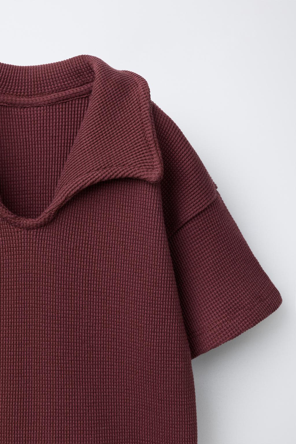 Набор из вафельной плитки: поло и шорты-джоггеры бермуды