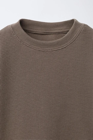 Комплект джоггинг из футболки и бермуд вафельного переплетения