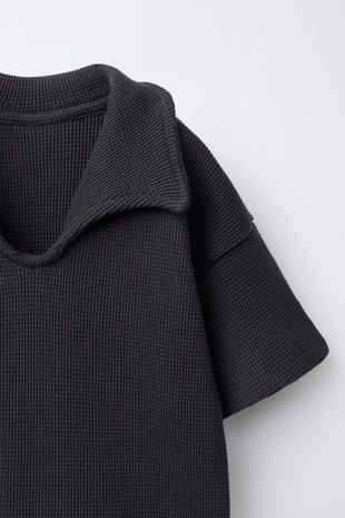 Комплект джоггинг: поло и бермуды Waffle