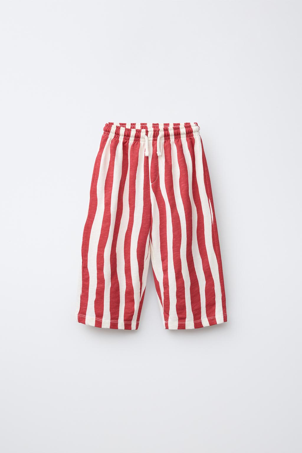 БРЮКИ В ВОЛНИСТУЮ ПОЛОСКУ