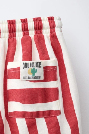 Брюки в волнистую полоску