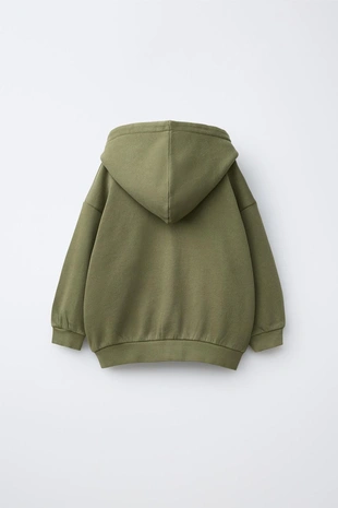 Толстовка на молнии с вышитым логотипом- Заказать в России