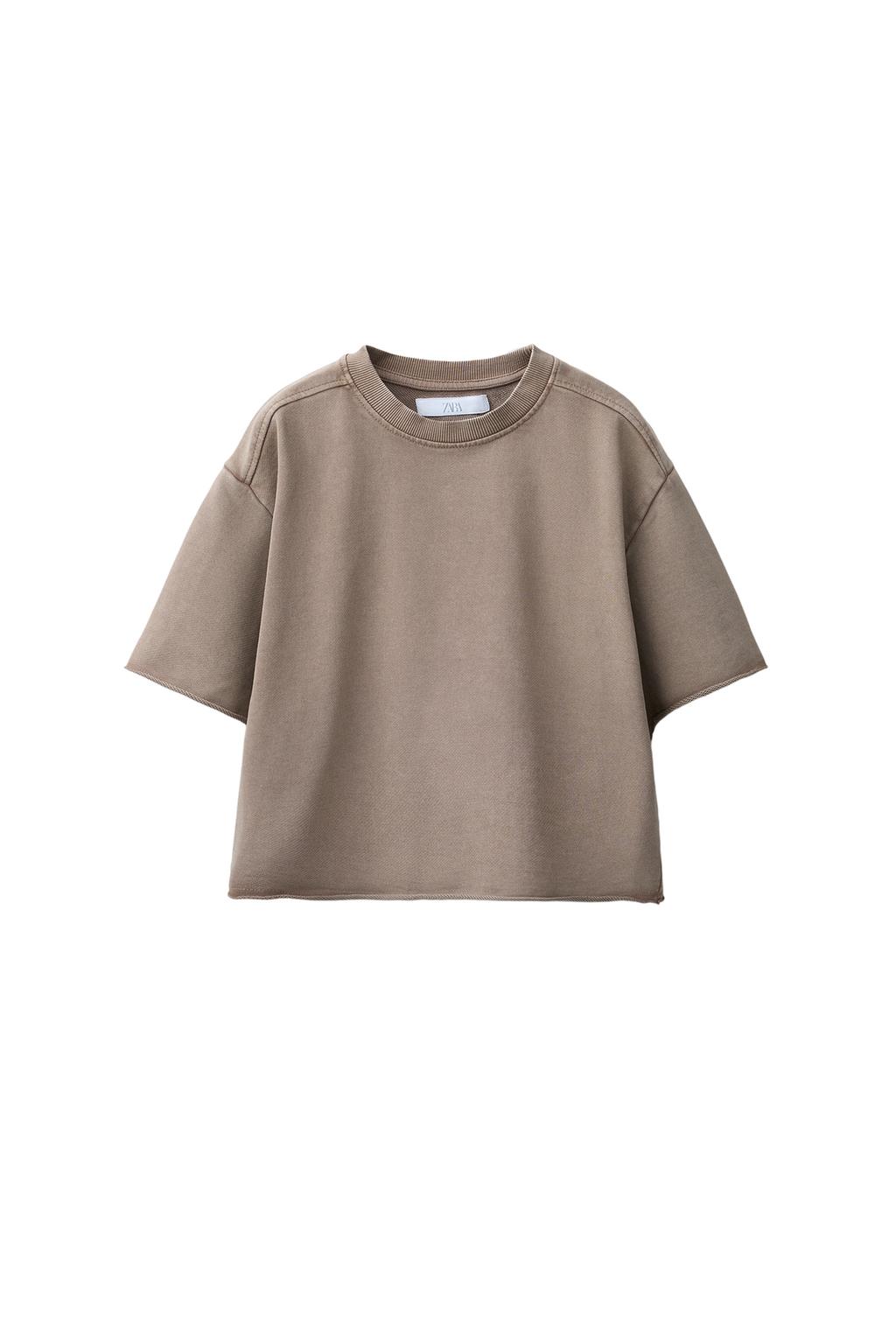 ФУТБОЛКА-ДЖОГГЕР С ЭФФЕКТОМ ПОТЕРТОСТИ