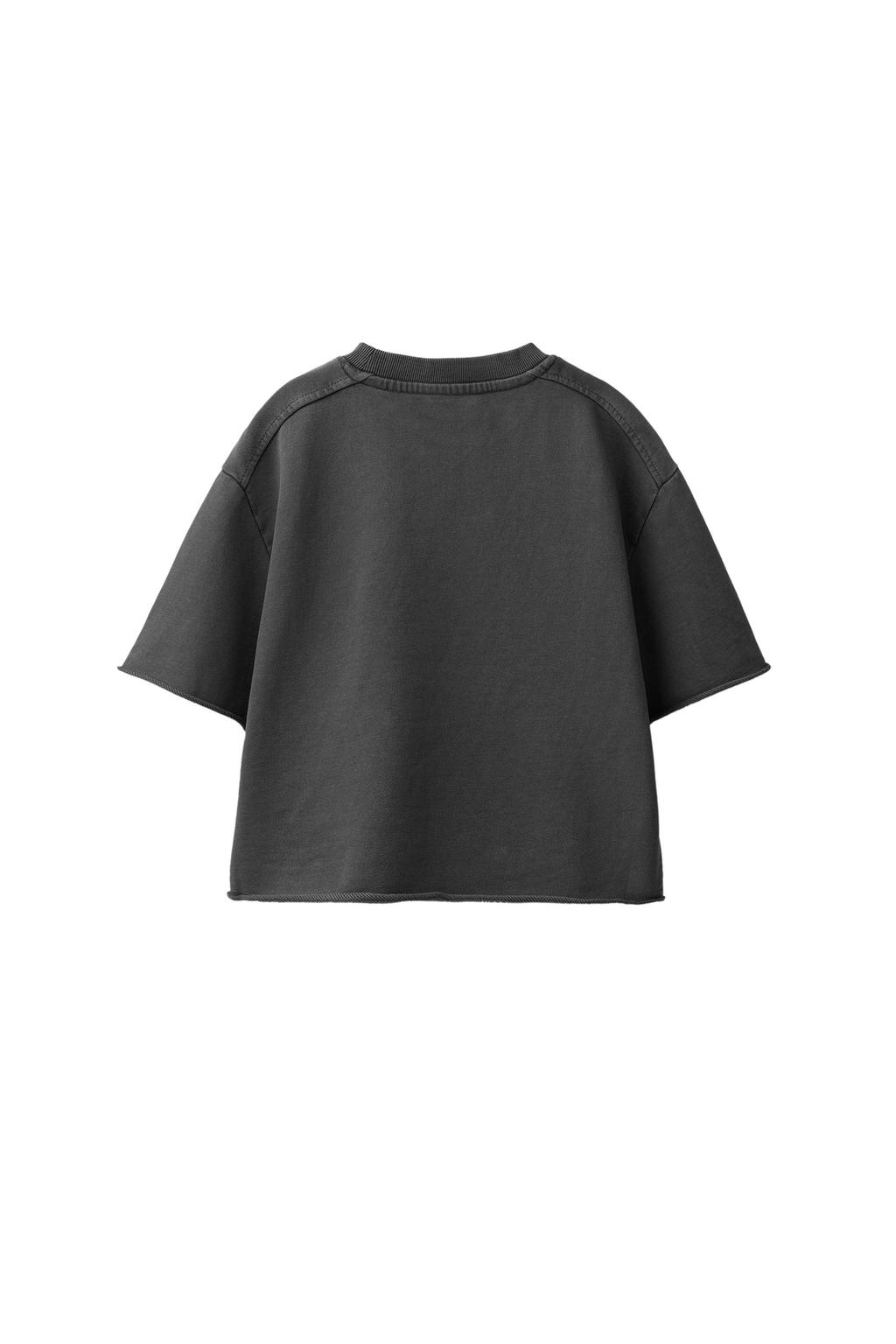 ФУТБОЛКА-ДЖОГГЕР ИЗ ТКАНИ С ЭФФЕКТОМ ПОТЕРТОСТИ