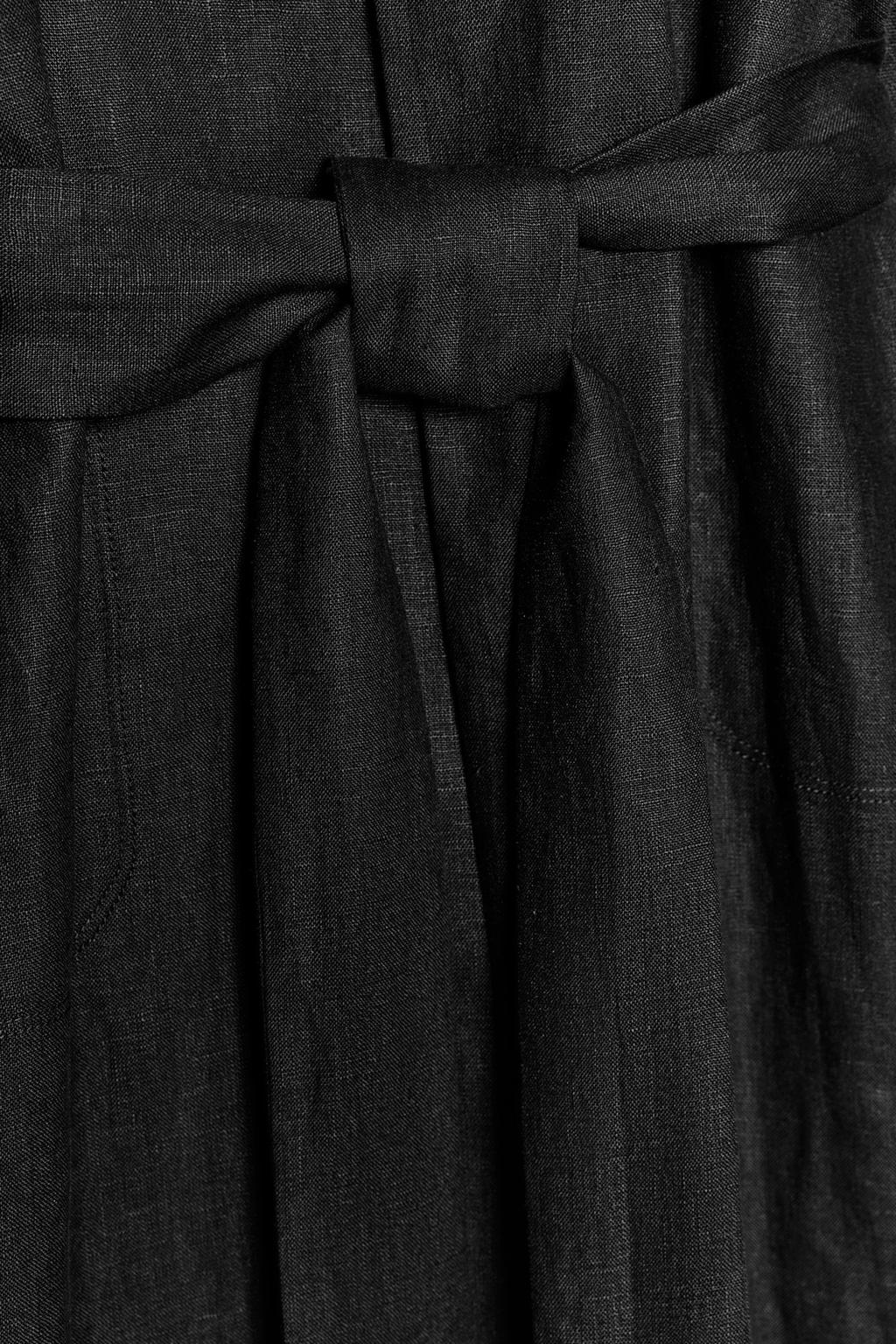 ПАЛЬТО ИЗ ЛЬНА С ПОЯСОМ — ZW COLLECTION