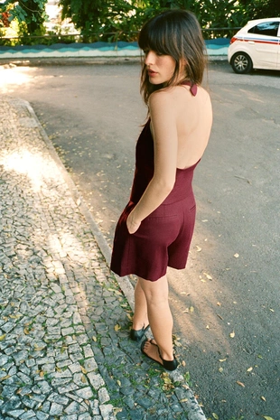 Жилет халтер из льна- Заказать в России