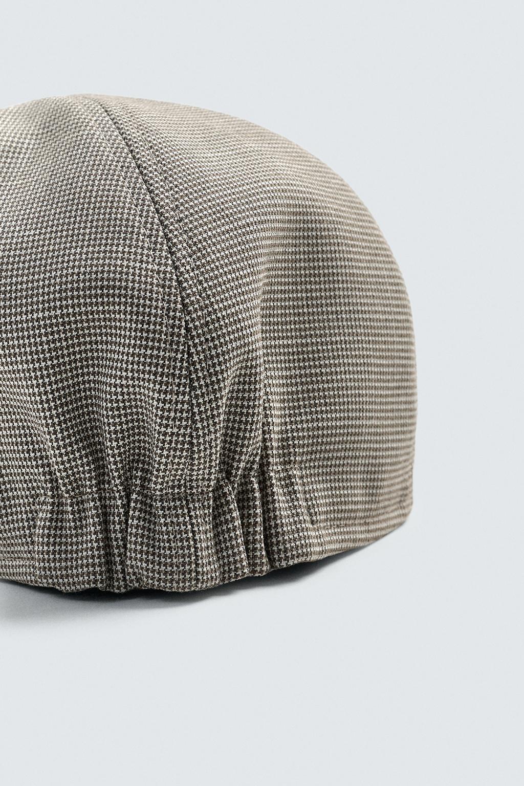 БЕРЕТ С УЗОРОМ «ГУСИНАЯ ЛАПКА»