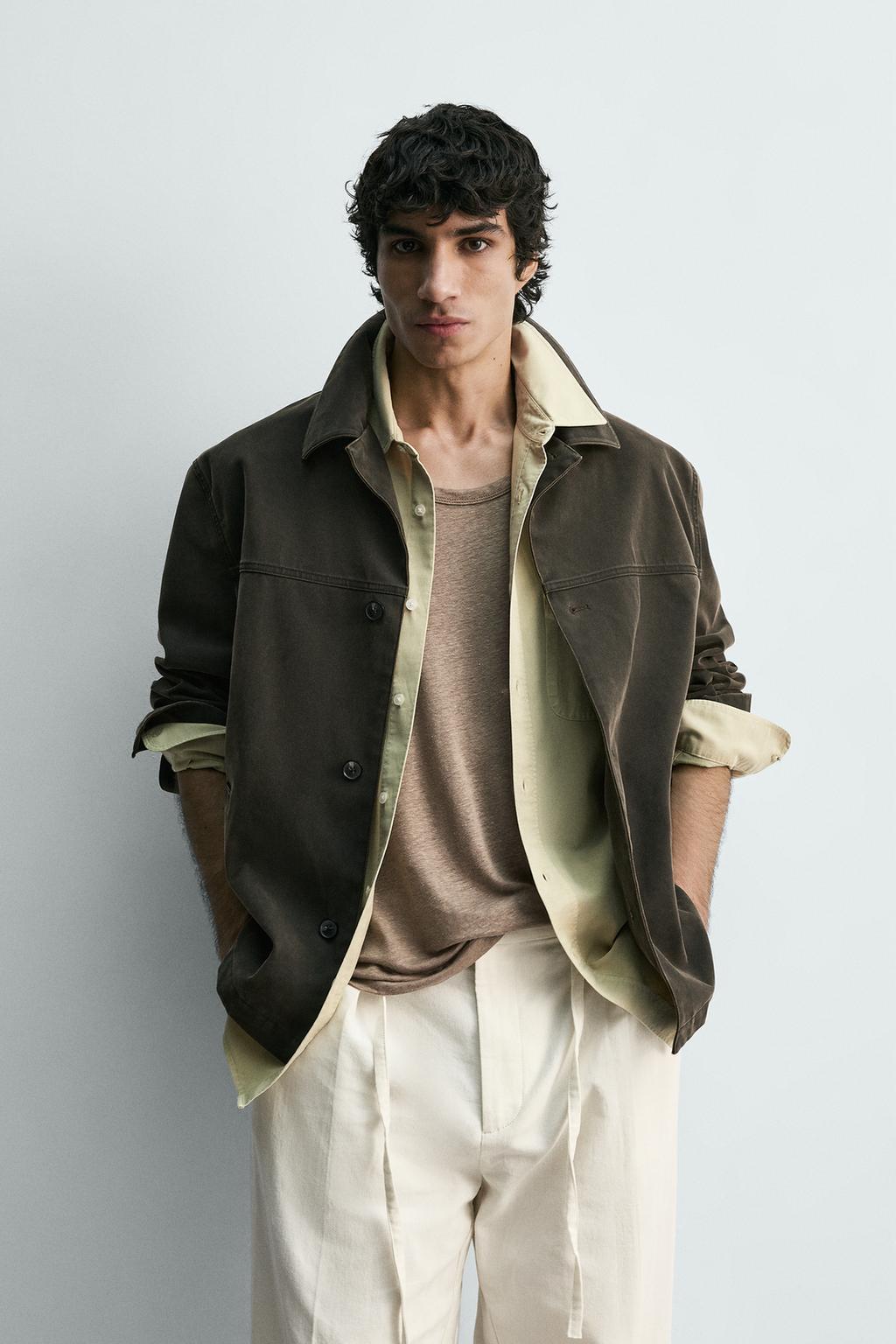 КУРТКА BOXY FIT С ЭФФЕКТОМ ПОТЕРТОСТИ