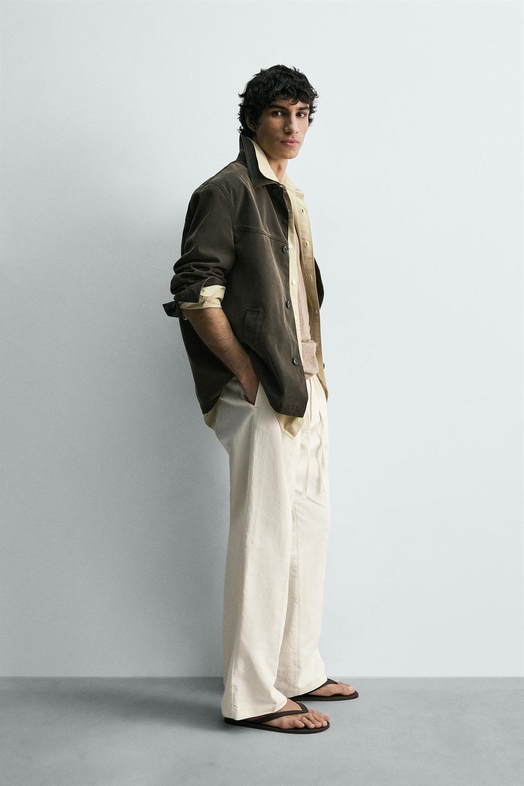 КУРТКА BOXY FIT С ЭФФЕКТОМ ПОТЕРТОСТИ