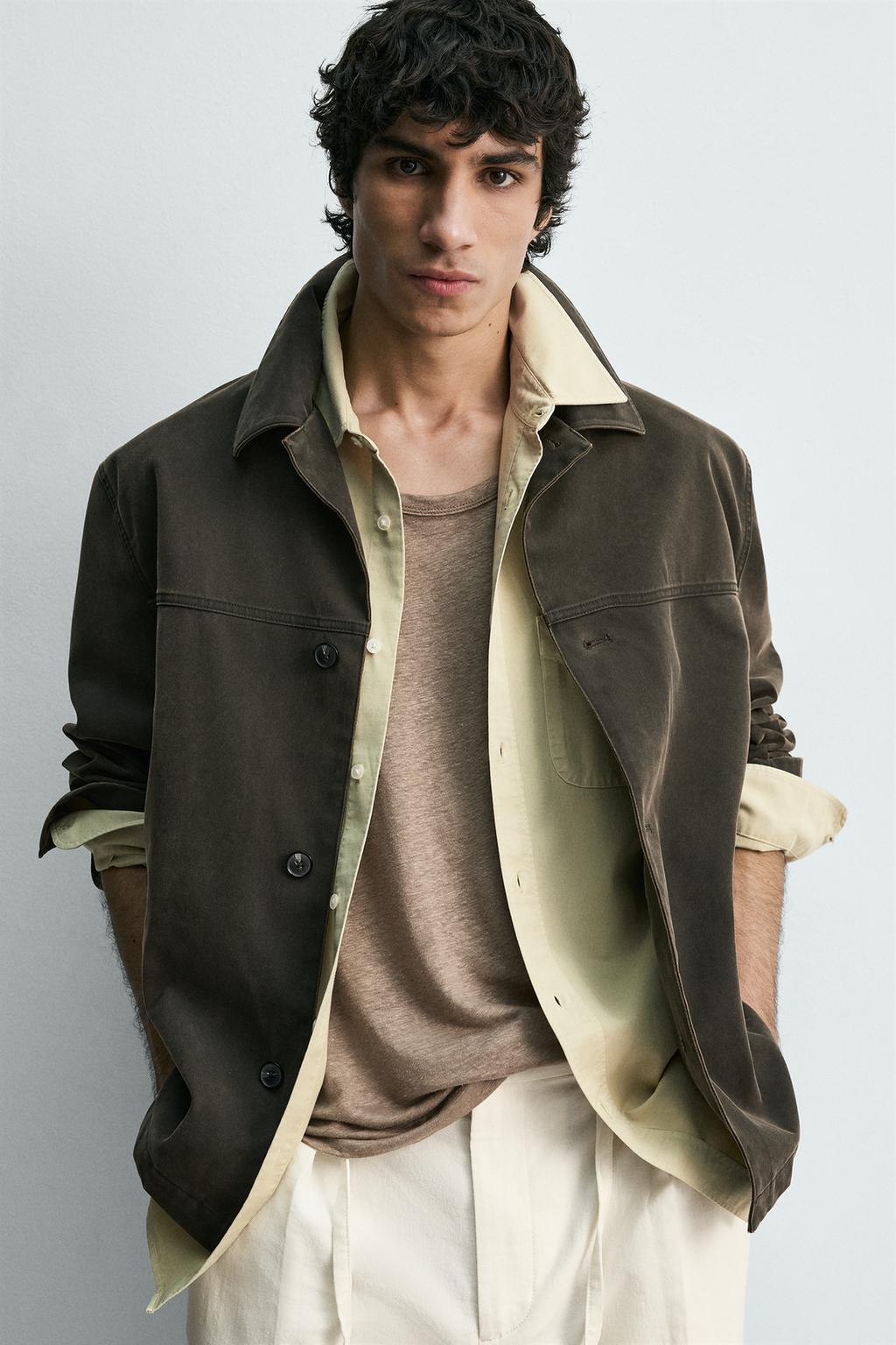 КУРТКА BOXY FIT С ЭФФЕКТОМ ПОТЕРТОСТИ