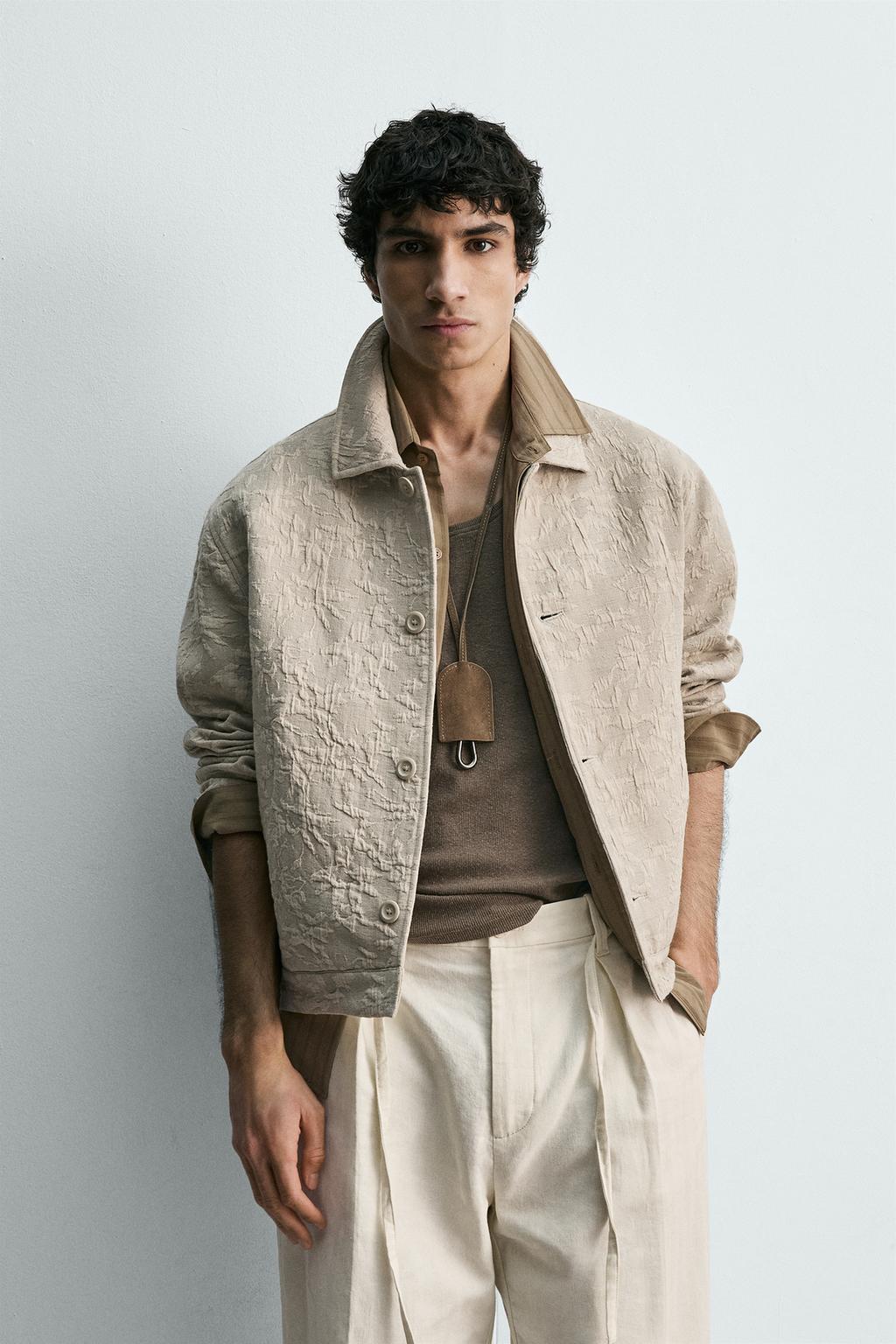 КУРТКА JACQUARD С ЦВЕТОЧНЫМ ПРИНТОМ