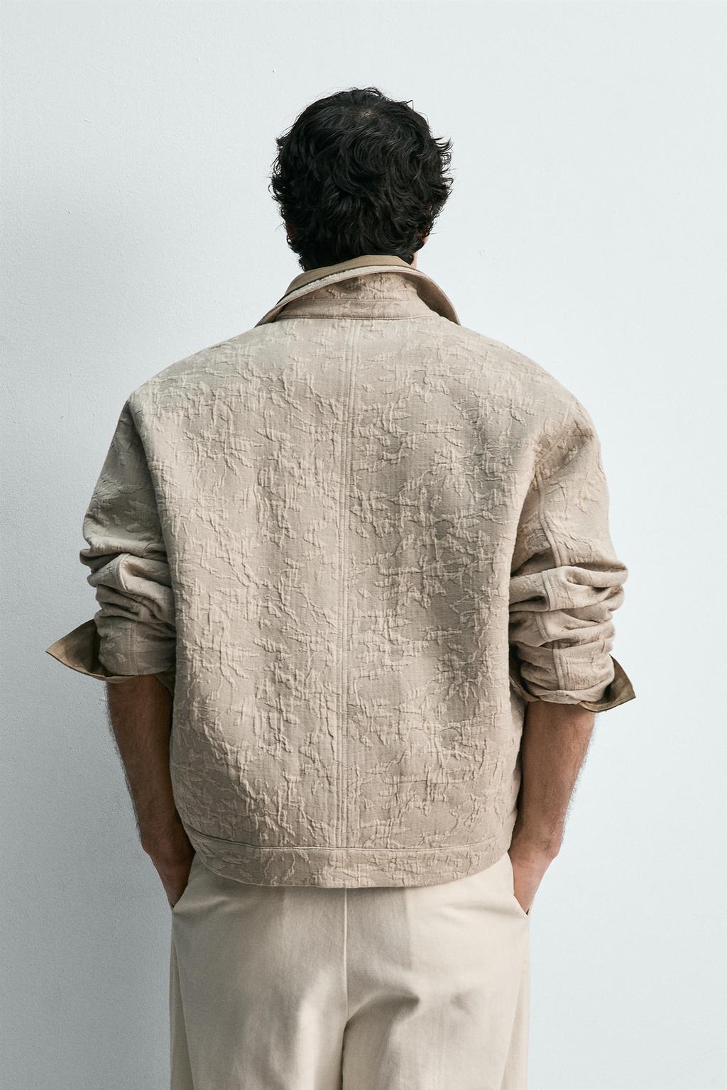 КУРТКА JACQUARD С ЦВЕТОЧНЫМ ПРИНТОМ