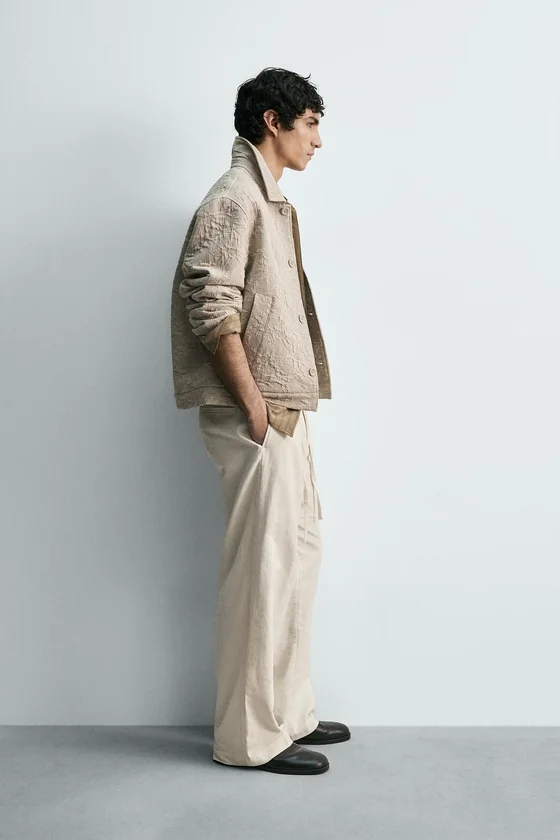 КУРТКА JACQUARD С ЦВЕТОЧНЫМ ПРИНТОМ