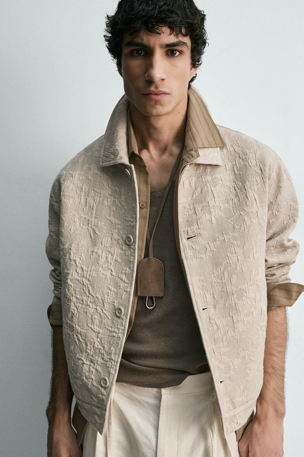 КУРТКА JACQUARD С ЦВЕТОЧНЫМ ПРИНТОМ